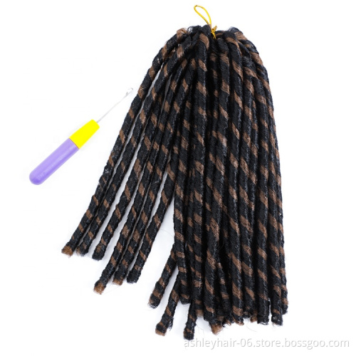 Julianna China hair factory soft dreads synthetic hair extension softex soft dread hair